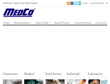 Tablet Screenshot of medcosupplies.com